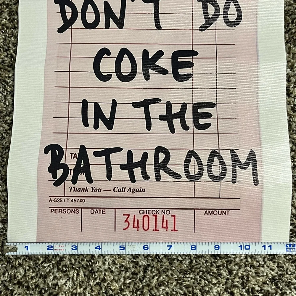 Please don’t do Coke Humorous Bathroom Sign - Picture 5 of 5
